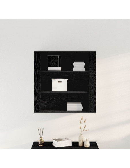 Armadio a muro  Nero Rovere 80x33x80 cm Legno ingegnerizzato