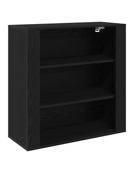 Armadio a muro  Nero Rovere 80x33x80 cm Legno ingegnerizzato