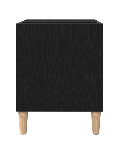 Mobile porta vinili Rovere nero 84,5 x 38 x 48 cm