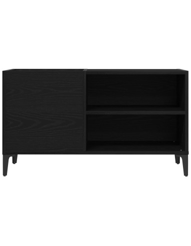 Mobile porta vinili Rovere Nero 84,5 x 38 x 48 cm