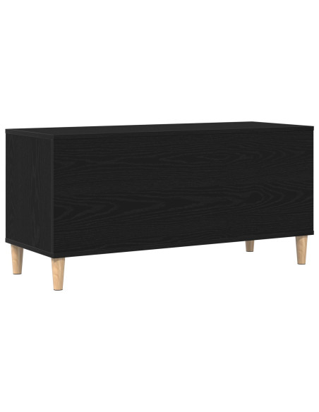 Armadio per dischi  Nero Quercia 100x38x48 cm Legno ingegnerizzato