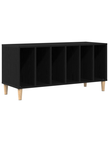 Mobile porta vinili Rovere Nero 100 x 38 x 48 cm