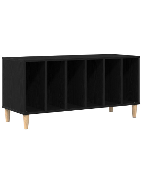 Mobile porta vinili Rovere Nero 100 x 38 x 48 cm