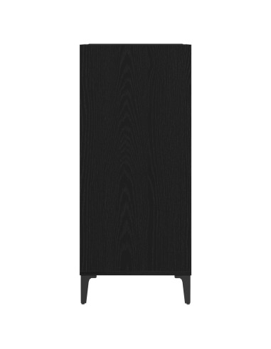 Mobile porta vinili Rovere Nero 84,5 x 38 x 89 cm