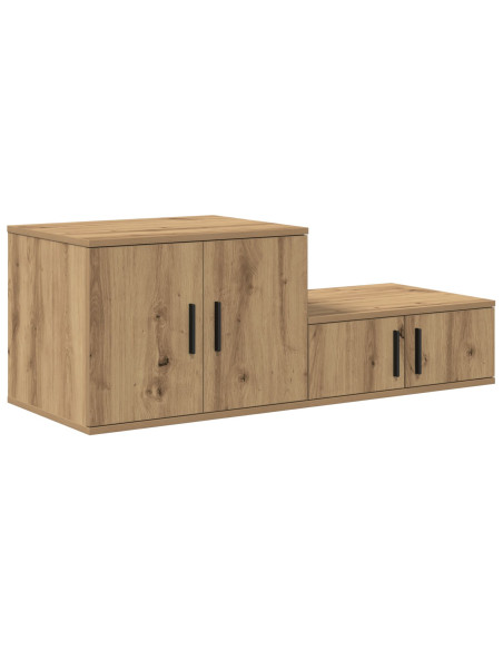 Armadio 2 pcs Rovere artigianale 108 x 41 x 40 cm