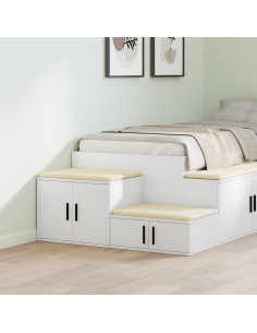 Armadio 2 pcs Bianco 103 x 41 x 40 cm Legno multistrato 2