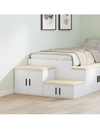 Armadio 2 pcs Bianco 103 x 41 x 40 cm Legno multistrato