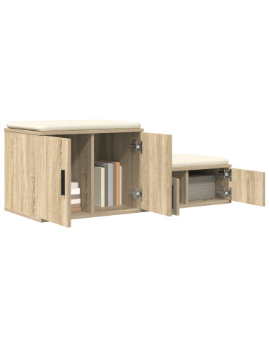 Armadio 2 pcs Rovere Sonoma 103 x 41 x 40 cm Legno multistrato