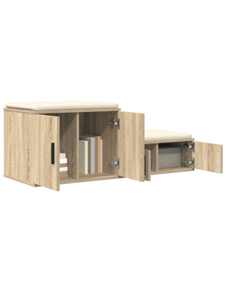 Armadio 2 pcs Rovere Sonoma 103 x 41 x 40 cm Legno multistrato