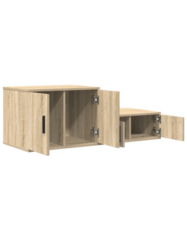 Armadio 2 pcs Rovere Sonoma 103 x 41 x 40 cm Legno multistrato