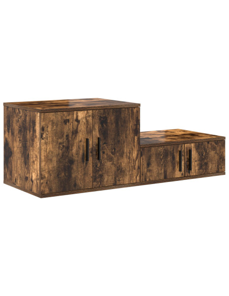 Armadio 2 pcs Rovere fumé 103 x 41 x 40 cm Legno multistrato