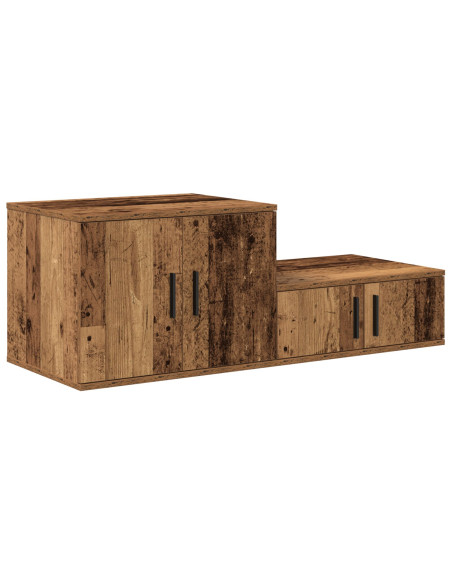 Armadio 2 pcs Legno vecchio 103 x 41 x 40 cm Legno multistrato