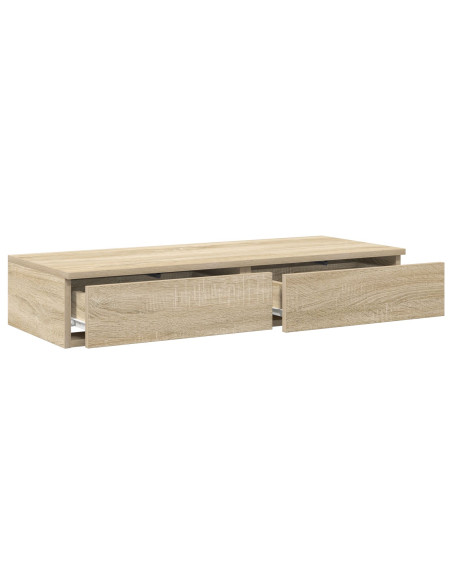 Cassetti per Letto Rovere Sonoma 100x36,5x16,5 cm in Legno Ingegnerizzato