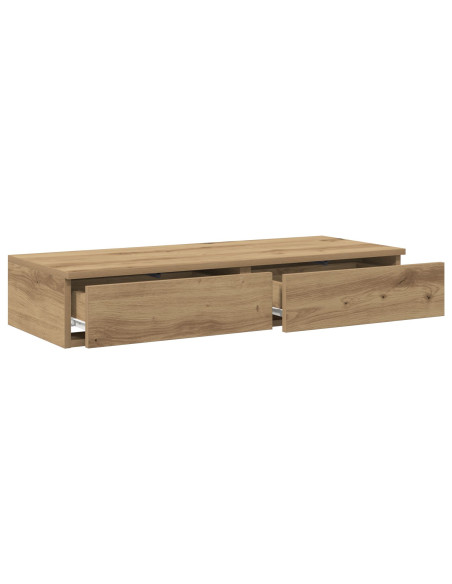 Contenitori per Letto  in Rovere Artigianale 100x36,5x16,5 cm in Legno Ingegnerizzato