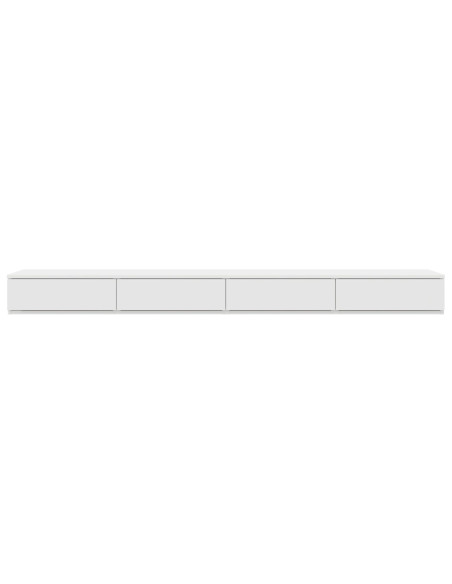 Cassetti per Letto Bianco 200x36,5x16,5 cm Legno Ingegnerizzato