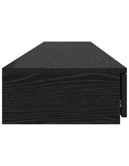 Cassetti per letto  Neri 200x36,5x16,5 cm in legno ingegnerizzato