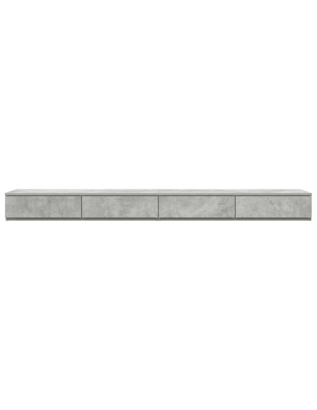 Cassetti per Letto  Grigio Cemento 200x36,5x16,5 cm Legno ingegnerizzato