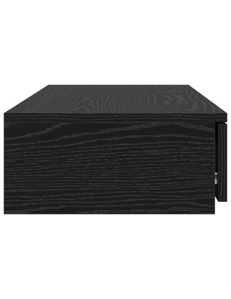 Cassetti per Letto Nero 80x36,5x16,5 cm in Legno Ingegnerizzato