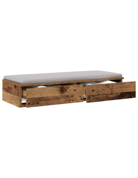 Cassetti per Letto  in Legno Vecchio 90x36,5x16,5 cm in Legno Ingegnerizzato