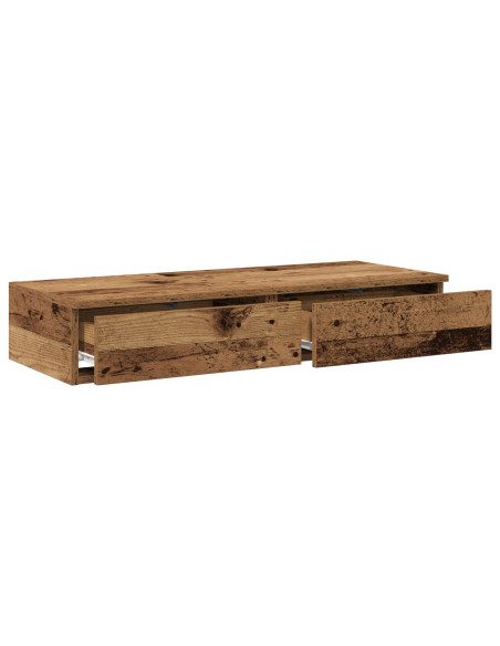 Cassetti per Letto  in Legno Vecchio 90x36,5x16,5 cm in Legno Ingegnerizzato