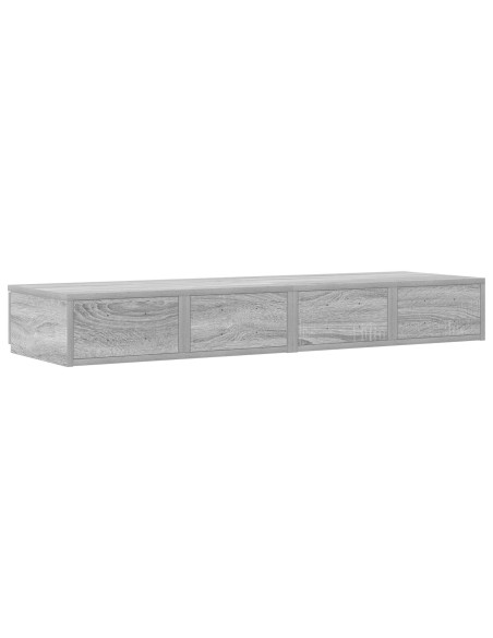 Cassetti per Letto Grigio Sonoma 120x36,5x16,5 cm Legno Ingegnerizzato