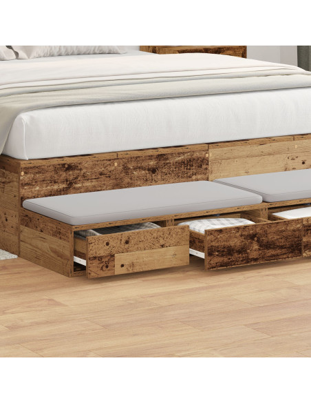 Cassetti per letto Legno vecchio 140 x 36,5 x 16,5 cm