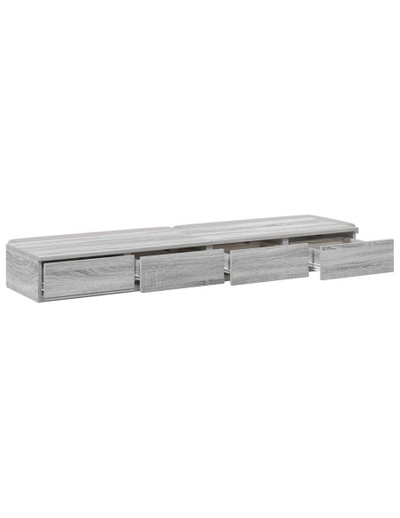 Tavolo Comodino  Grigio sonoma Legno ingegnerizzato