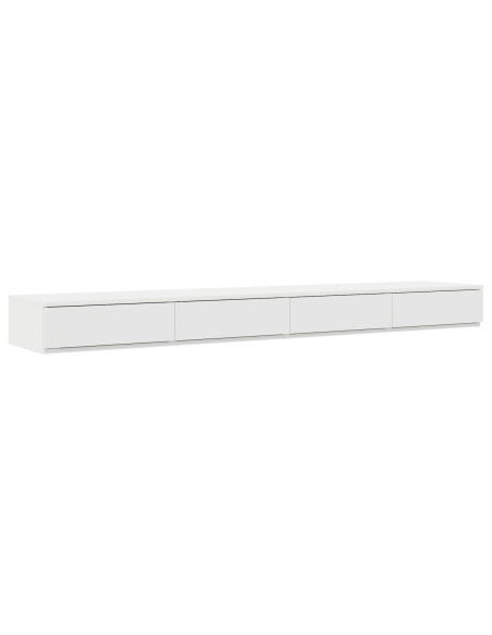 Cassetti per letto  bianchi 180x36,5x16,5 cm in legno ingegnerizzato