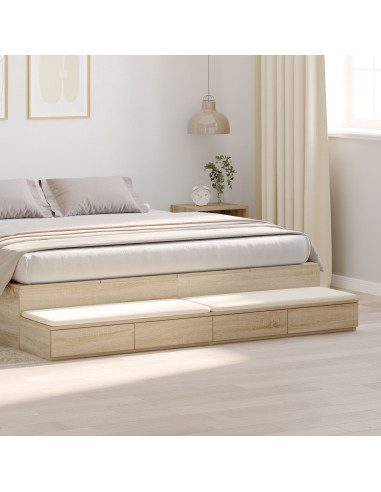 Cassetti per letto Rovere Sonoma 180 x 36,5 x 16,5 cm