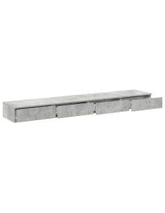 Cassetti per letto Grigio cemento 180 x 36,5 x 16,5 cm 2