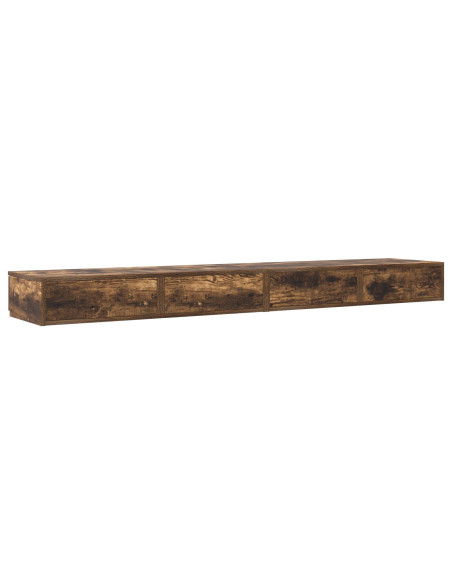 Cassetti  in rovere affumicato 180x36,5x16,5 cm in legno ingegnerizzato