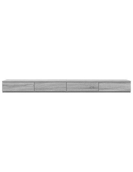 Cassetti per Letto Grigio Sonoma 180x36,5x16,5 cm in Legno Ingegnerizzato