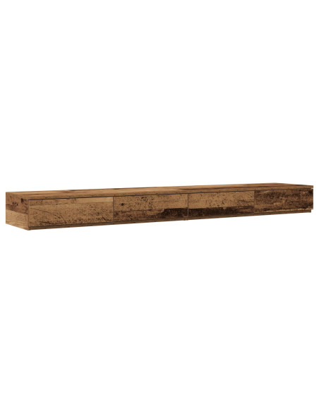 Cassetti per letti  in legno vecchio 180x36,5x16,5 cm in legno ingegnerizzato