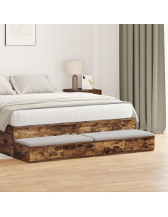 Cassetti per letto Rovere fumé 135 x 36,5 x 16,5 cm 2
