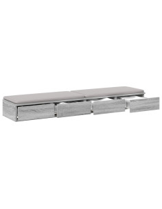 Cassetti per letto Grigio Sonoma 135 x 36,5 x 16,5 cm 2