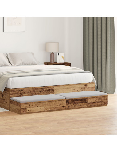 Cassetti per letto Legno vecchio 135 x 36,5 x 16,5 cm