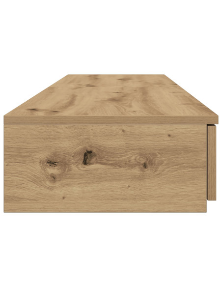 Cassetti per Letto Rovere Artigianale 135x36,5x16,5 cm in Legno Ingegnerizzato