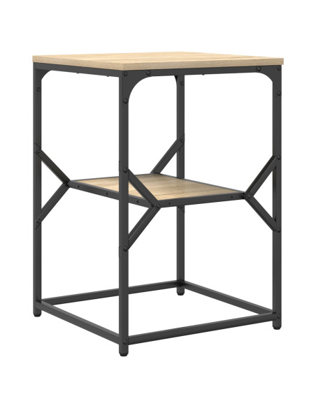 Tavolo laterale  in rovere Sonoma 41x40x60 cm in legno stratificato