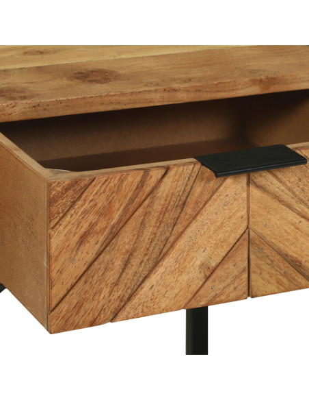 comodino  40x35x50 cm in legno massello di acacia
