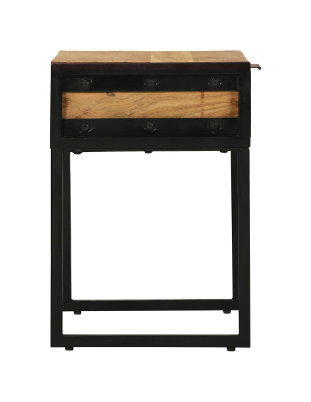 comodino  40x35x50 cm in legno massello di acacia