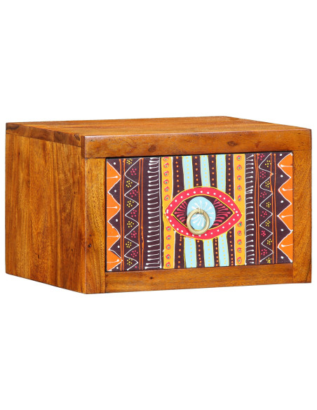 Cabinetti da notte  2 pz 35x30x22 cm in legno massello di acacia
