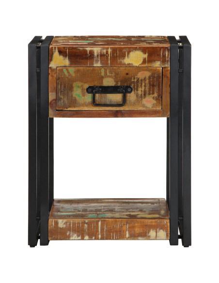 Comodino  40x35x50 cm in legno massello riciclato