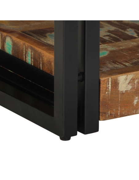 Comodini 2 pezzi 40x35x50 cm in Legno Massello Riciclato