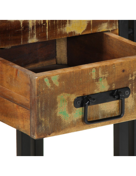 Comodini 2 pezzi 40x35x50 cm in Legno Massello Riciclato