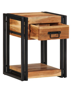 Armadio da Notte con cassetto Marrone 40 x 35 x 50 cm 2