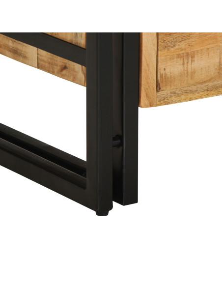 Comodino  40x40x59 cm in legno massello di mango