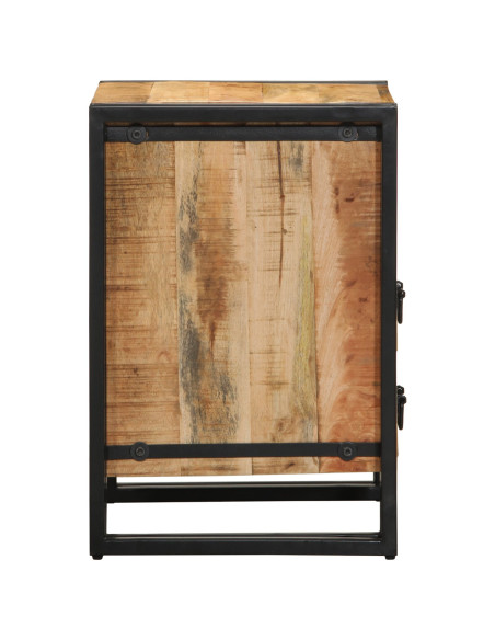 Comodino  40x40x59 cm in legno massello di mango