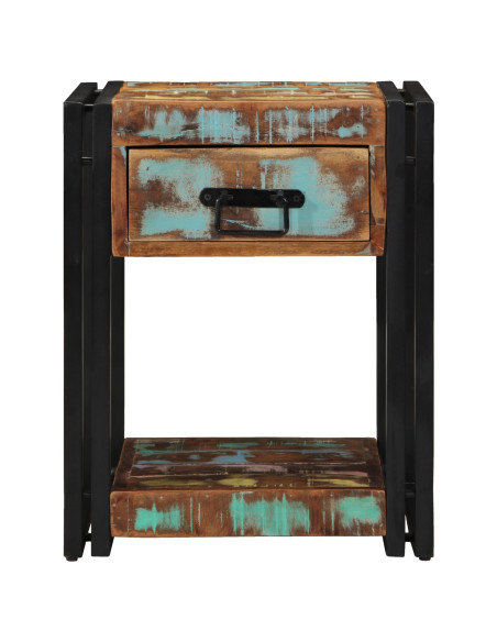 Comodino  40x40x50 cm in legno massello riciclato