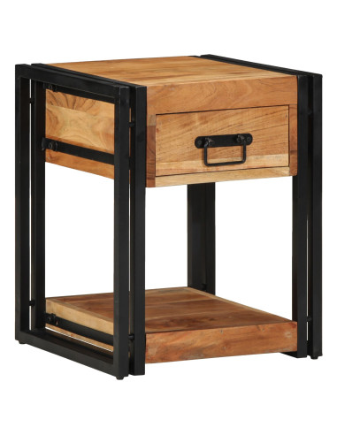 Armadio da Notte con cassetto 2 pcs Marrone 40 x 40 x 50 cm