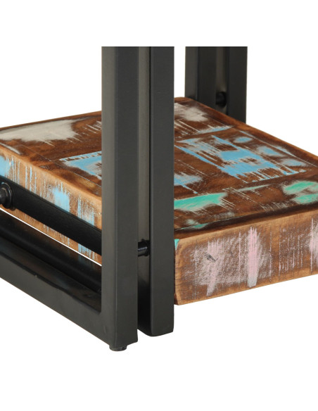 Comodino vitaXL 40x40x40 cm in legno massello recuperato